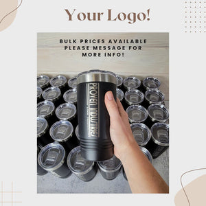 Custom Logo Tumbler detail view by EverLee Creations