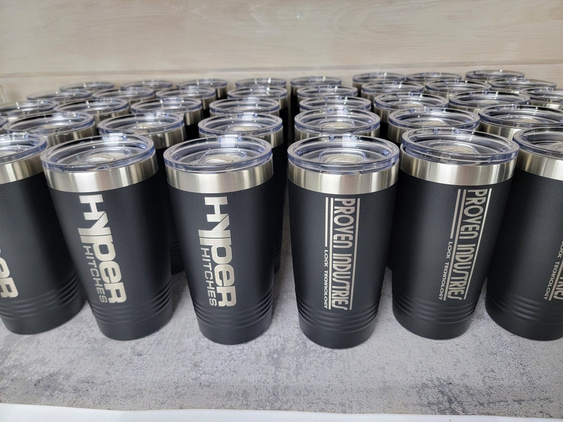 Custom Logo Tumbler detail view by EverLee Creations