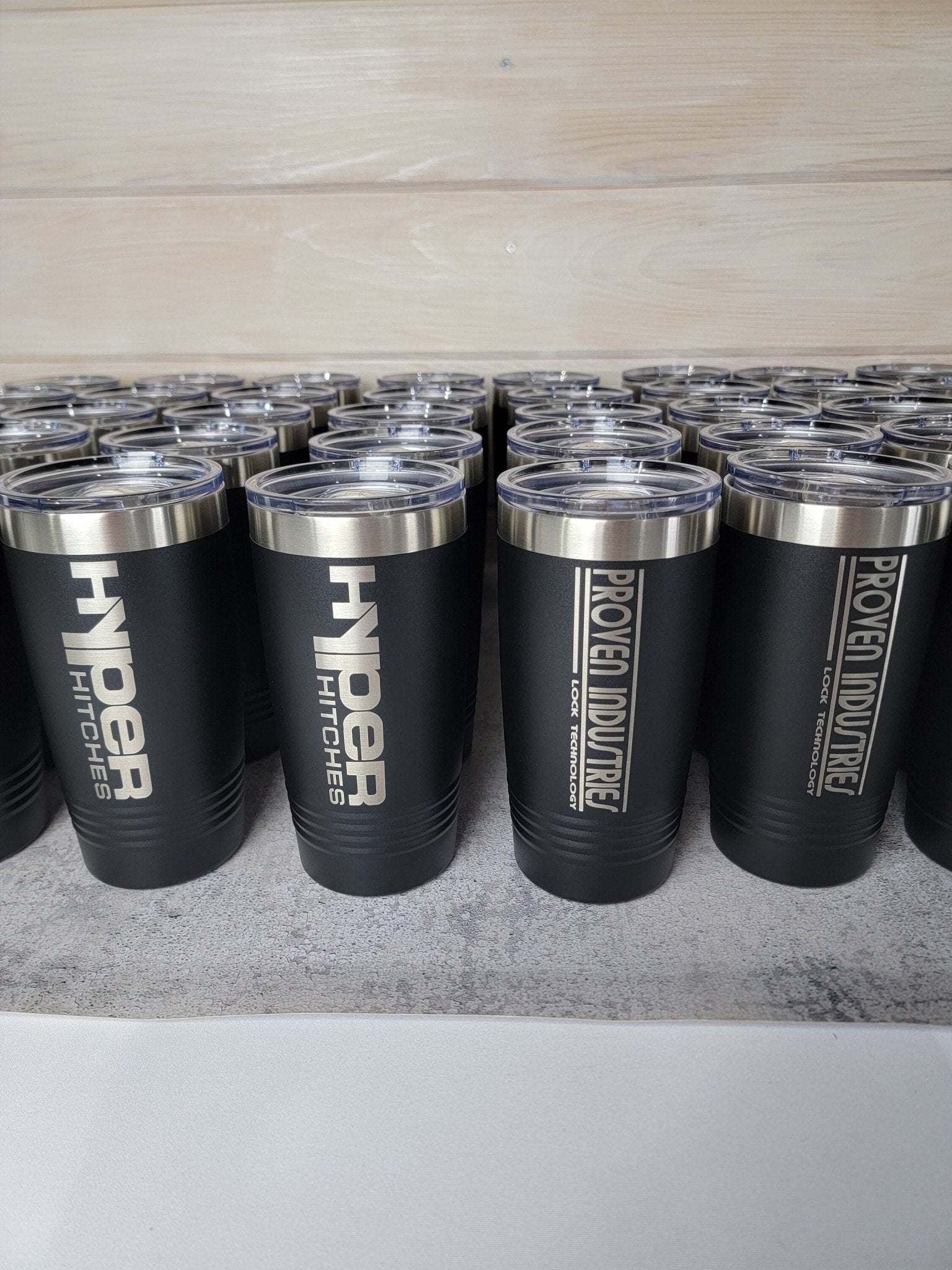 Custom Logo Tumbler detail view by EverLee Creations