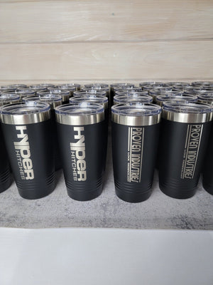 Custom Logo Tumbler detail view by EverLee Creations