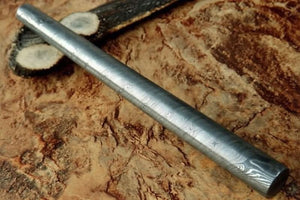 8 Inch Handmade Damascus Steel Round Rod for Rings Guards and Jewelry Making 30 mm by JW SteelCrafts, handmade jewelry detail photo 3