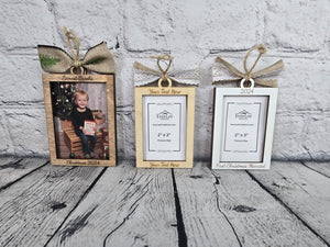 Custom Photo Ornament Picture Frame detail view by EverLee Creations