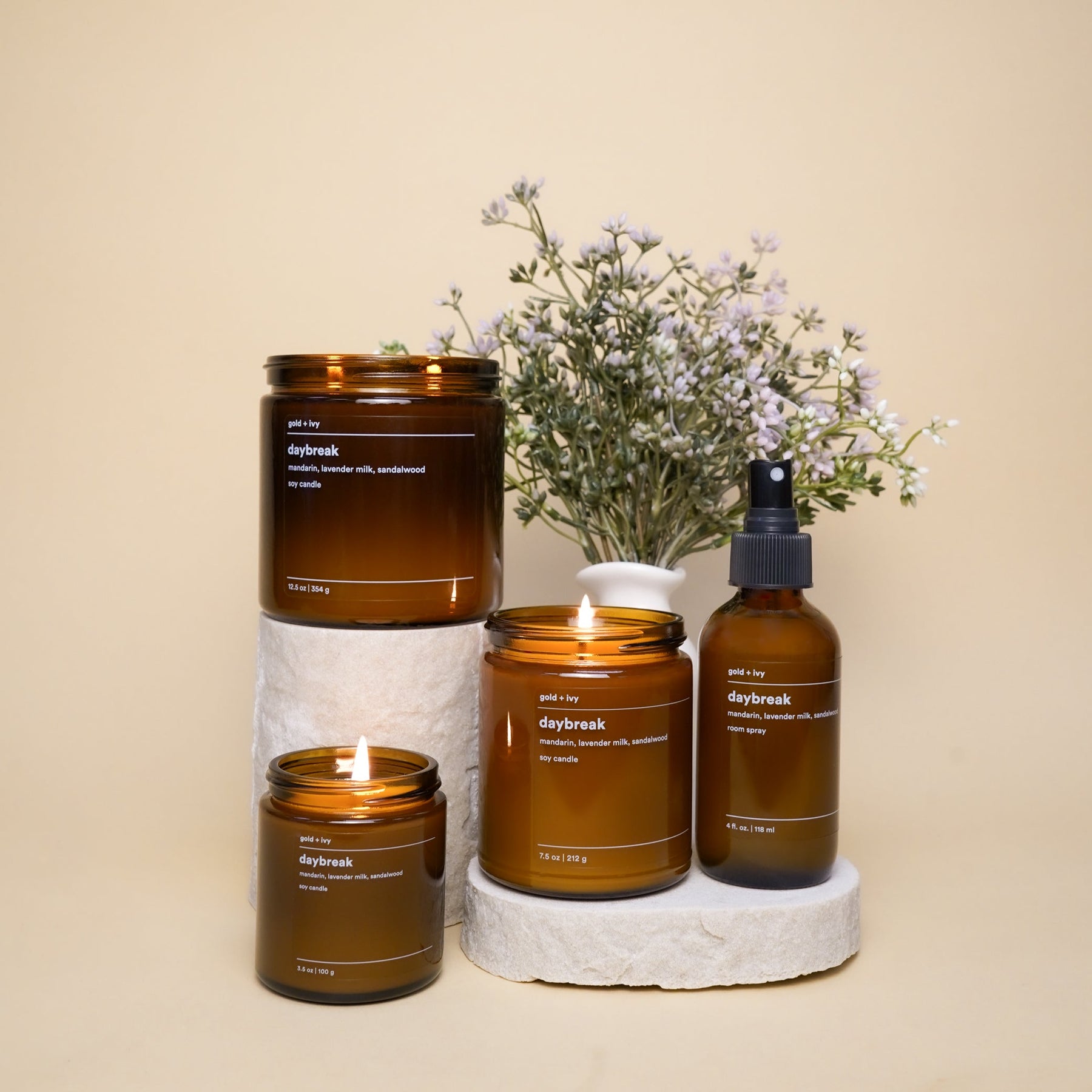 Daybreak room + linen spray by gold + ivy, room spray detail photo 3