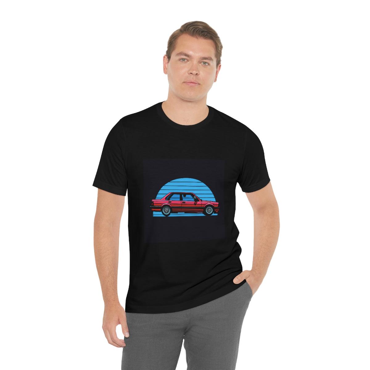 vintage style e30 4 door tshirt