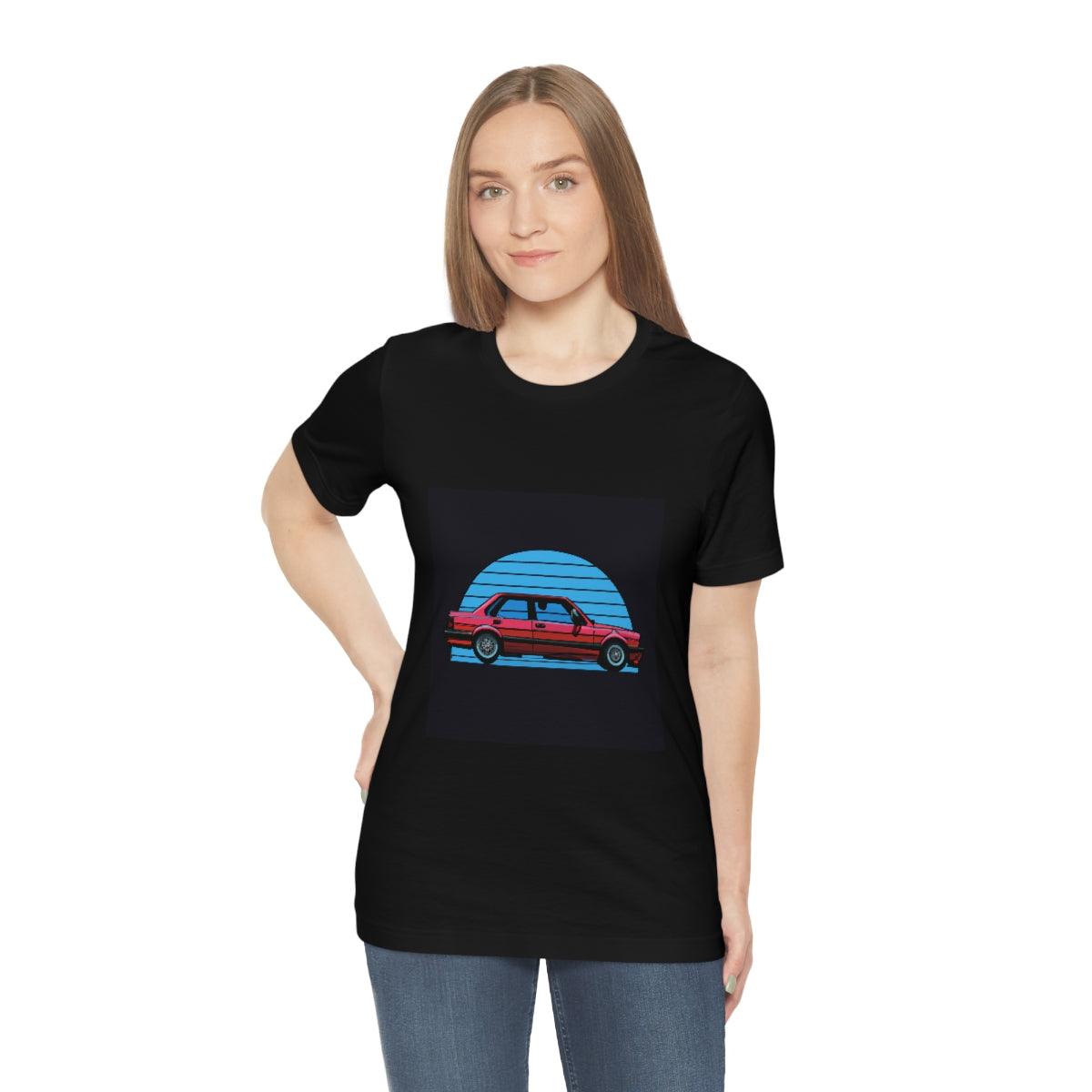 vintage style e30 4 door tshirt