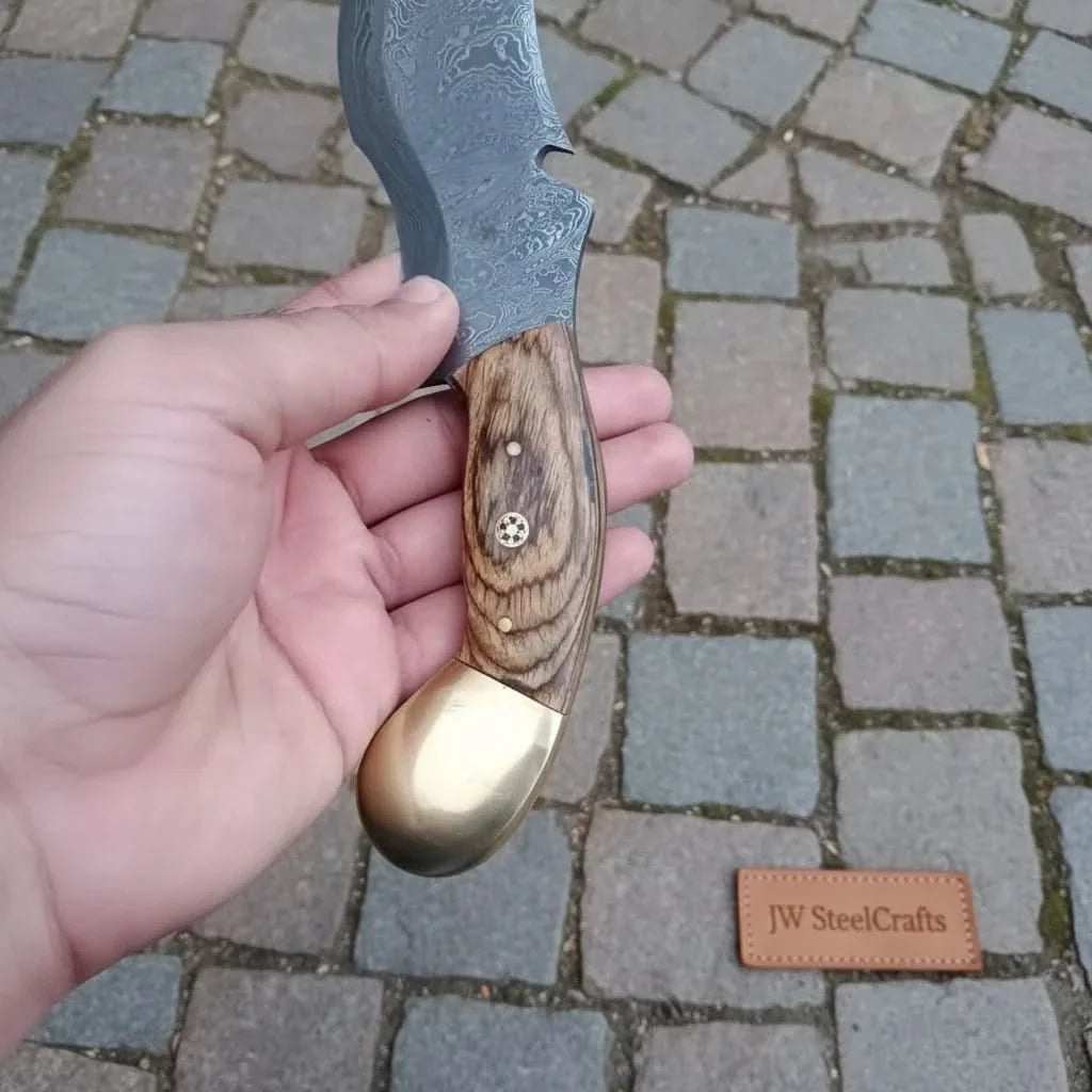 Damascus karambit knife.. by JW SteelCrafts, Damascus knife detail photo 5