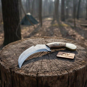 Damascus karambit knife.. by JW SteelCrafts, Damascus knife main product photo