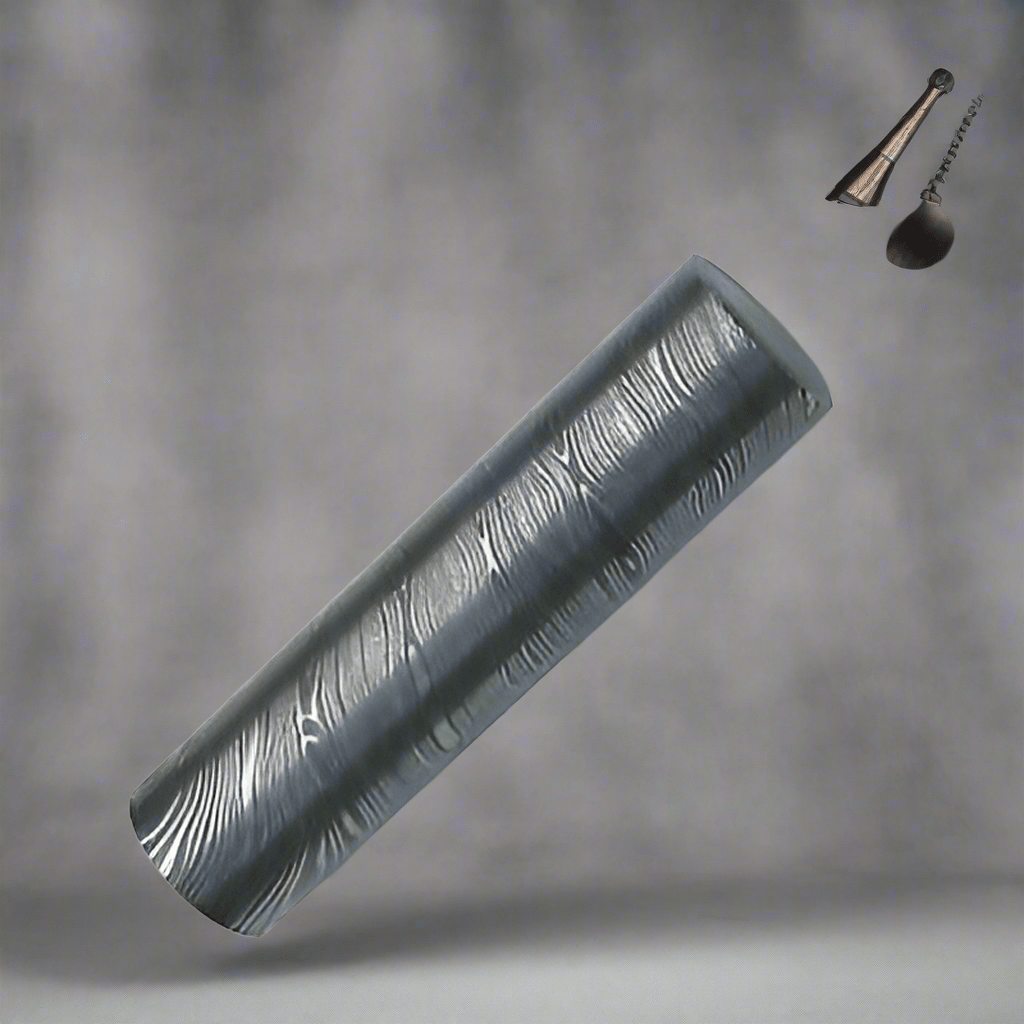 Damascus Steel Rod – 5” Length | Ideal for Ring Making, Knife Crafting & Custom Projects by JW SteelCrafts, Damascus knife detail photo 5