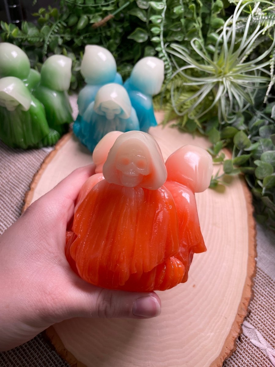 Death Reaper Resin Sphere Holder detail view by Copper Ashes