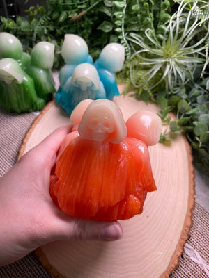 Death Reaper Resin Sphere Holder detail view by Copper Ashes