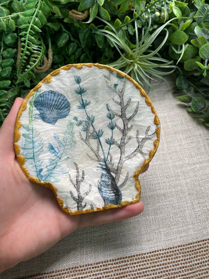 Decoupage Shell by Copper Ashes