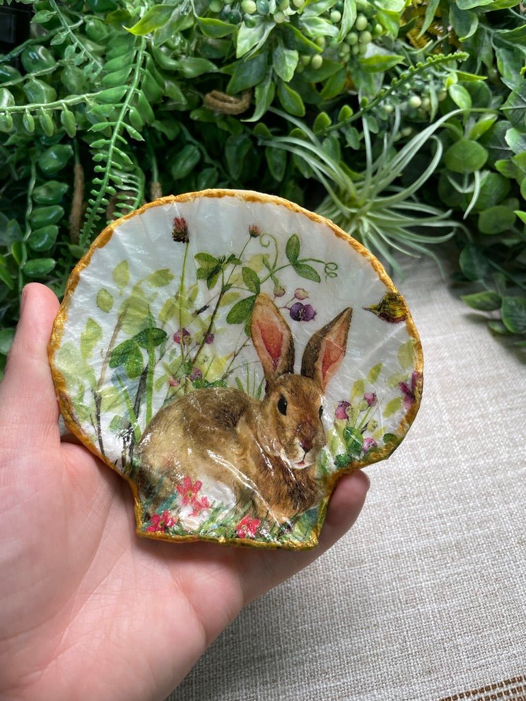 Decoupage Shell by Copper Ashes
