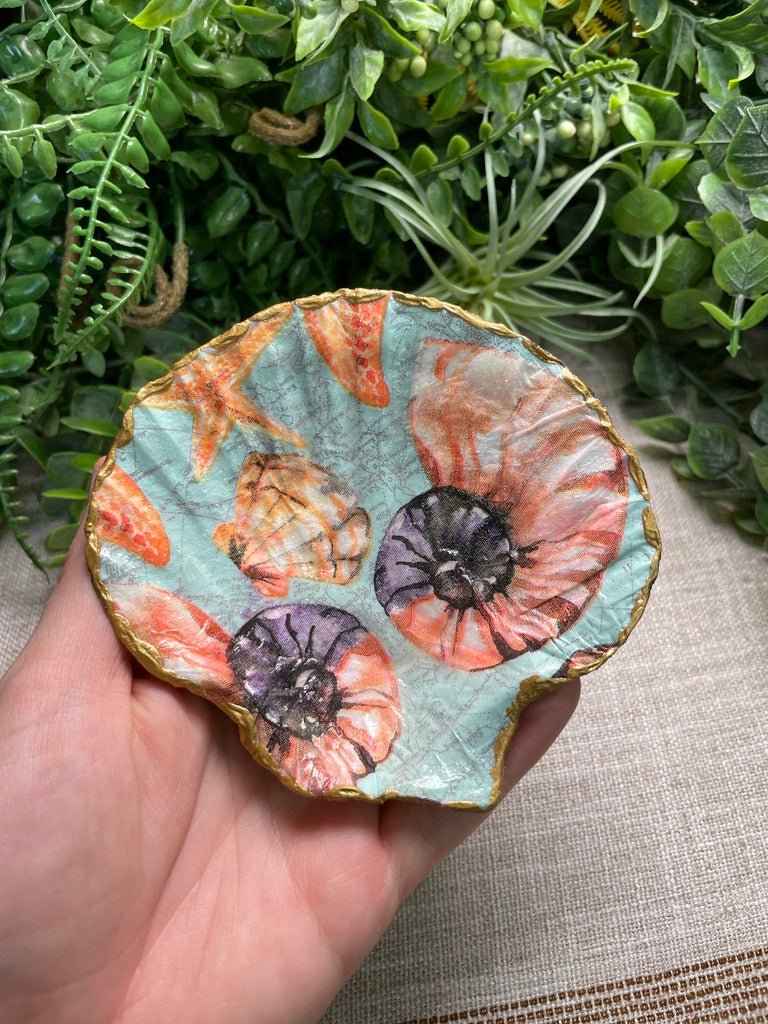 Decoupage Shell by Copper Ashes