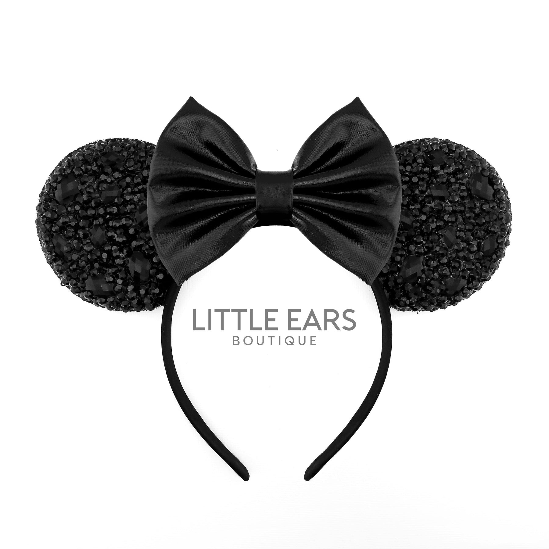 Deep Black Sparkle Ears by Little Ears Boutique, travel planning service main product photo