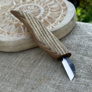 Detail Chip Carving Knife – Blade 3 cm (1.2 inches) by Sharky Forged Steel Tools