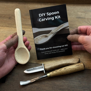 DIY 2-Piece Spoon Carving Kit for Beginners detail view by Sharky Forged Steel Tools