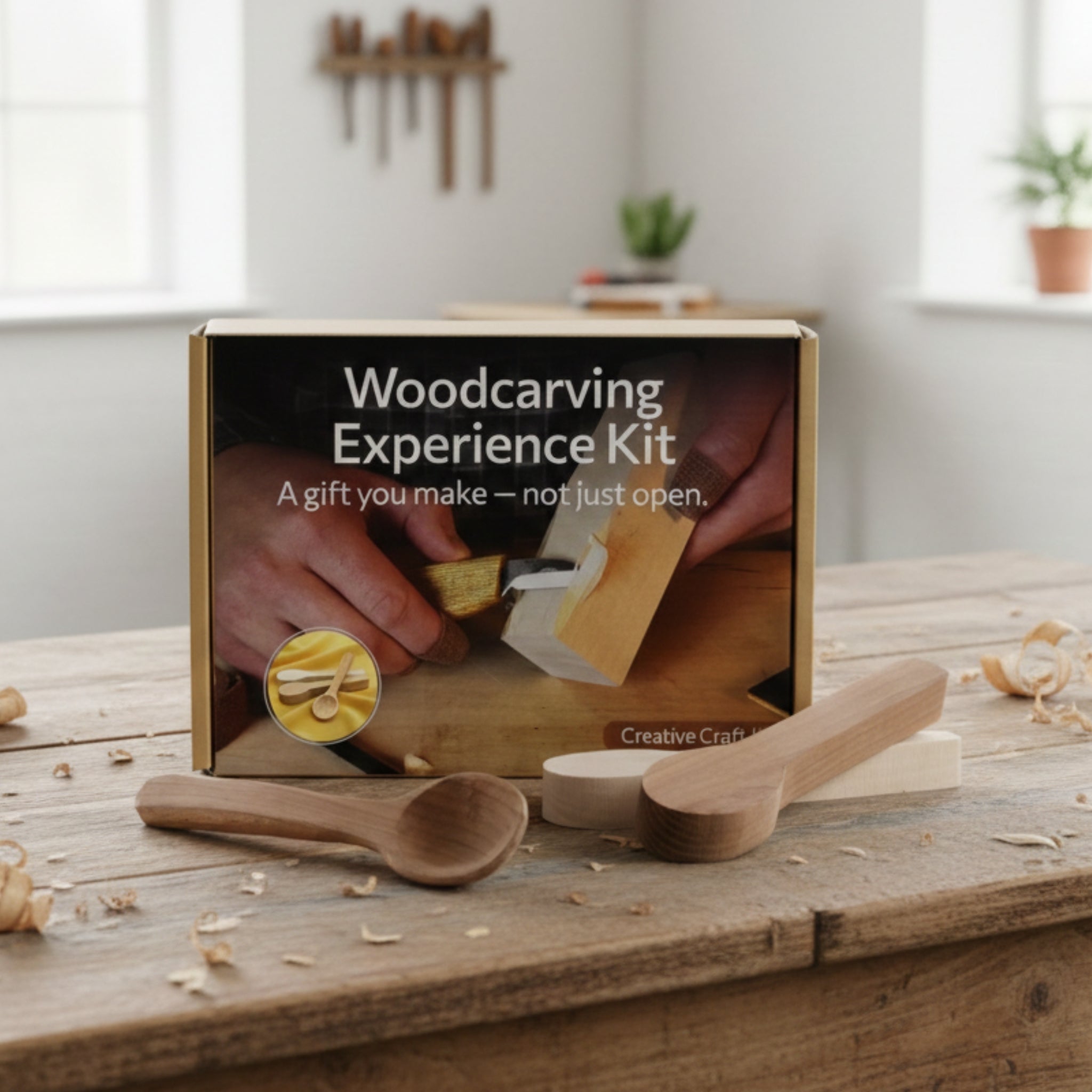 DIY 3-Piece Spoon Carving Kit by Sharky Forged Steel Tools