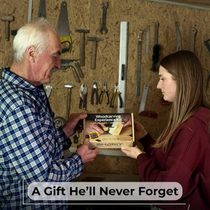 DIY Beaver Carving Kit – Wood Art Set with V-Chisel & Video Guide detail view by Sharky Forged Steel Tools