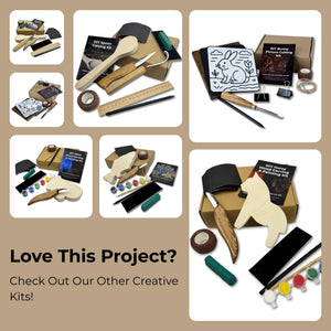 DIY Bird Wood Carving & Painting Kit detail view by Sharky Forged Steel Tools