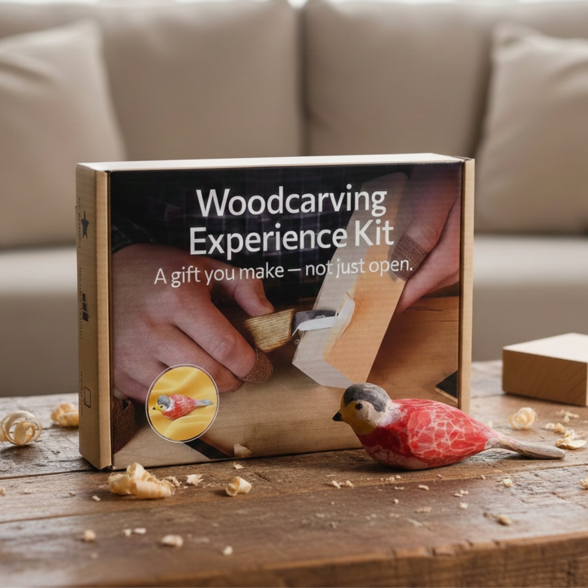 DIY Bird Wood Carving & Painting Kit by Sharky Forged Steel Tools