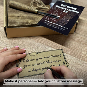DIY Bunny Carving Kit – Wood Art Set with V-Chisel & Video Guide detail view by Sharky Forged Steel Tools