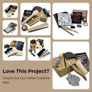 DIY Fish Wood Carving & Painting Kit – Beginner Whittling Set with Video Tutorial detail view by Sharky Forged Steel Tools