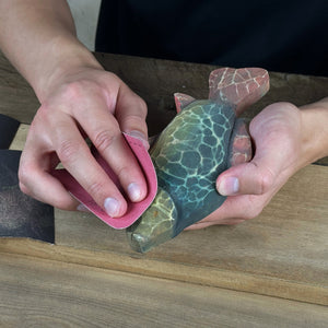DIY Fish Wood Carving & Painting Kit – Beginner Whittling Set with Video Tutorial detail view by Sharky Forged Steel Tools