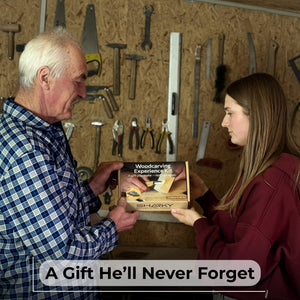 DIY Fish Wood Carving & Painting Kit – Beginner Whittling Set with Video Tutorial detail view by Sharky Forged Steel Tools
