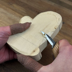 DIY Glove Wood Carving & Painting Kit detail view by Sharky Forged Steel Tools