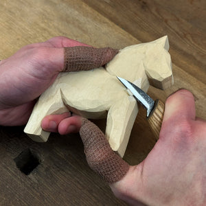 DIY Horse Wood Carving & Painting Kit detail view by Sharky Forged Steel Tools