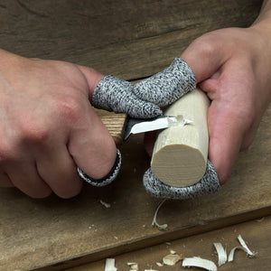 DIY Mushroom Wood Carving & Painting Kit detail view by Sharky Forged Steel Tools