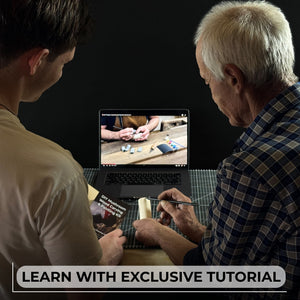 DIY Mushroom Wood Carving & Painting Kit detail view by Sharky Forged Steel Tools