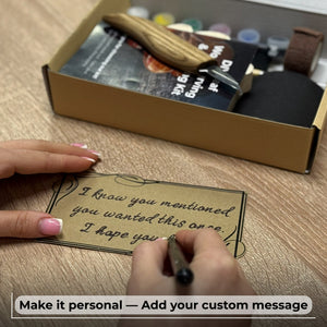 DIY Oak Leaf Carving and Painting Kit detail view by Sharky Forged Steel Tools