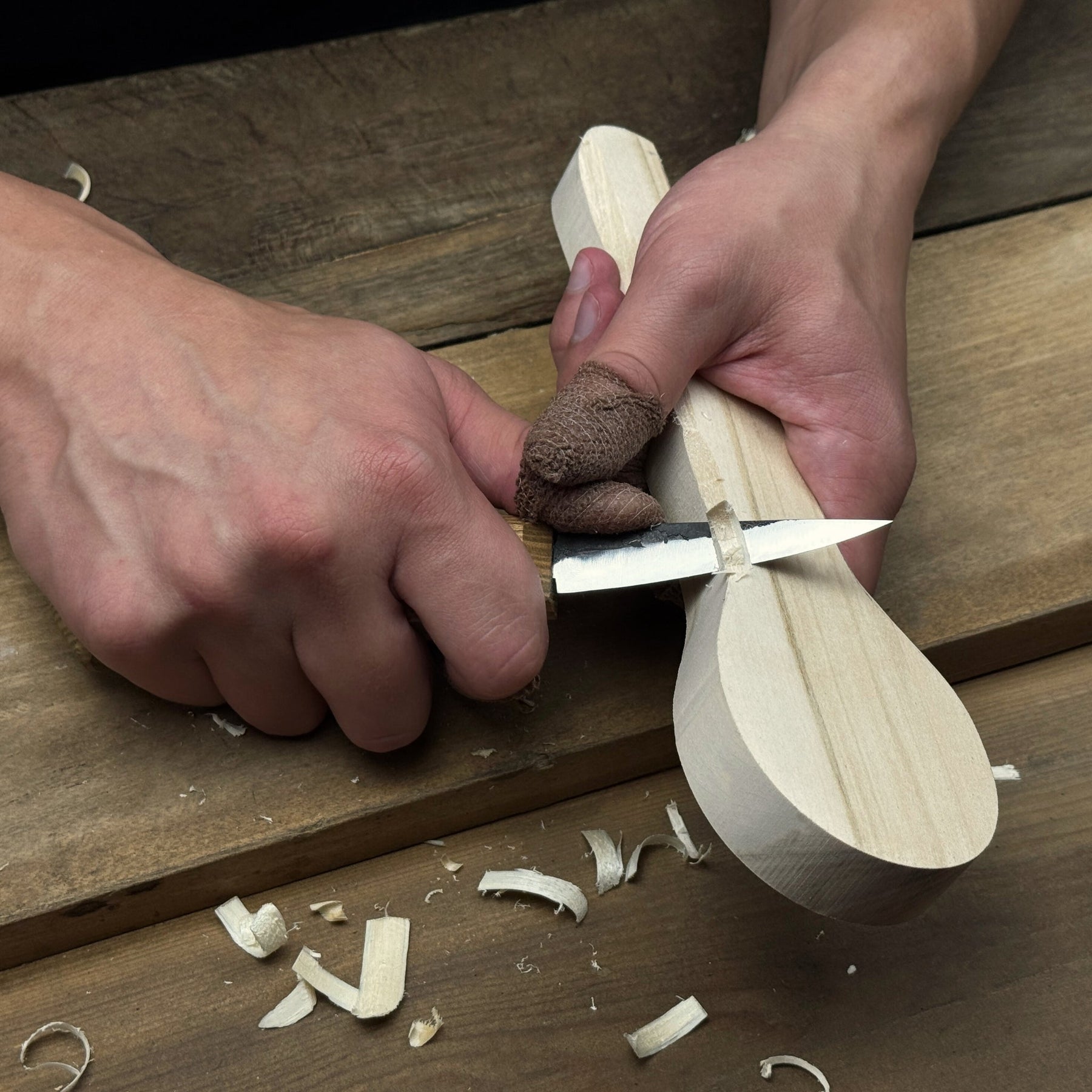 DIY Wood Carving Kit – Spoon Making Set for Beginners detail view by Sharky Forged Steel Tools