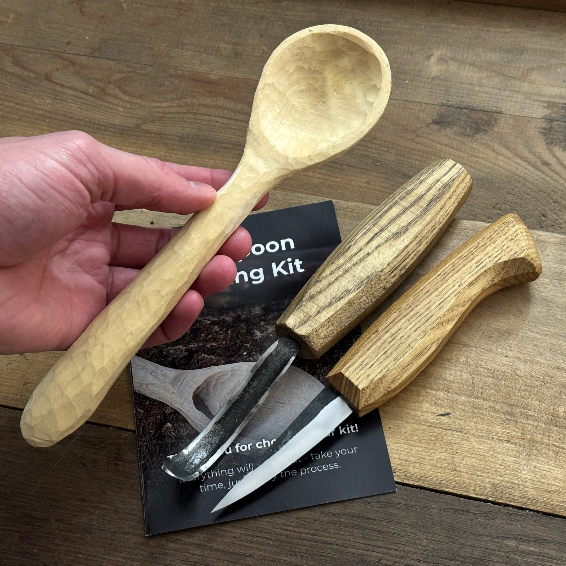 DIY Wood Carving Kit – Spoon Making Set for Beginners detail view by Sharky Forged Steel Tools