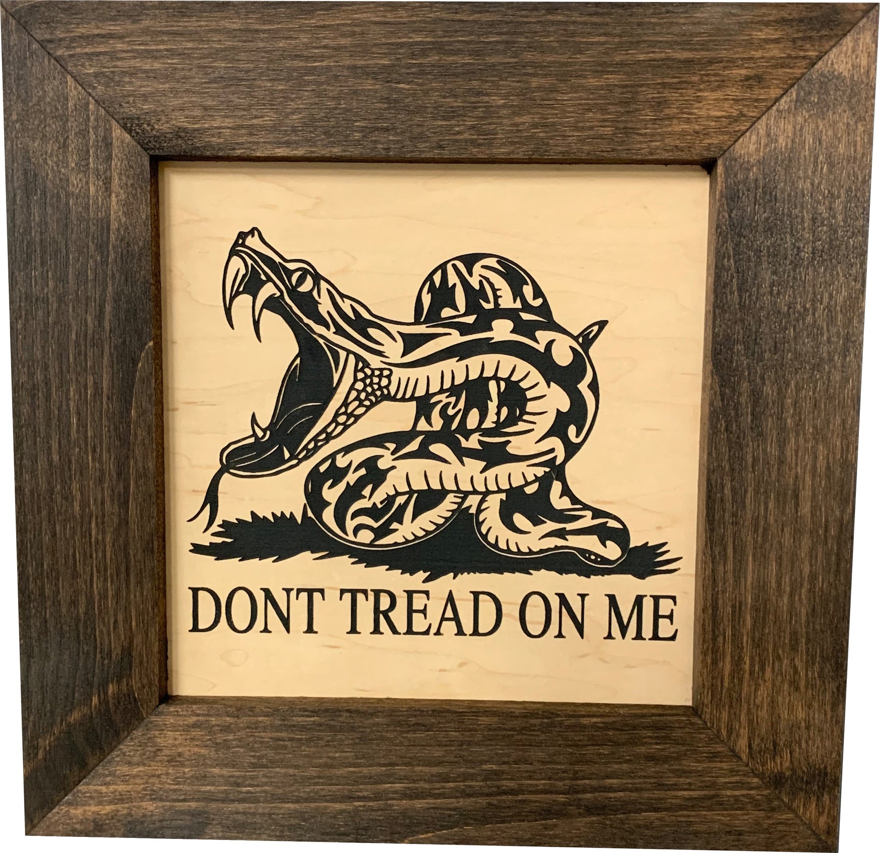 Second Amendment Hidden Gun Safe, 2nd Amendment DONT TREAD ON ME Concealment Shelf by Bellewood Designs, Southern home decor detail photo 4