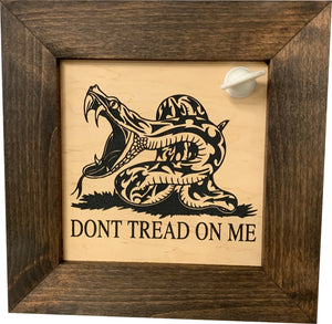 Second Amendment Hidden Gun Safe, 2nd Amendment DONT TREAD ON ME Concealment Shelf by Bellewood Designs, Southern home decor detail photo 2