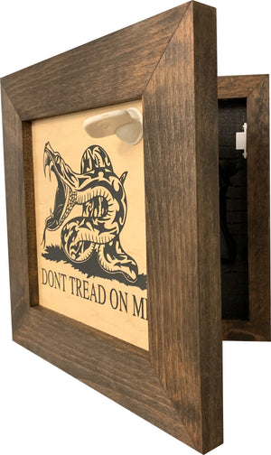 Second Amendment Hidden Gun Safe, 2nd Amendment DONT TREAD ON ME Concealment Shelf by Bellewood Designs, Southern home decor detail photo 5