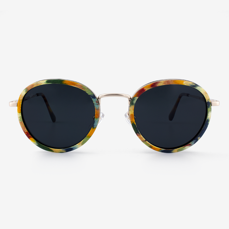 Dora - Metal & Wood Sunglasses by Tommy Owens
