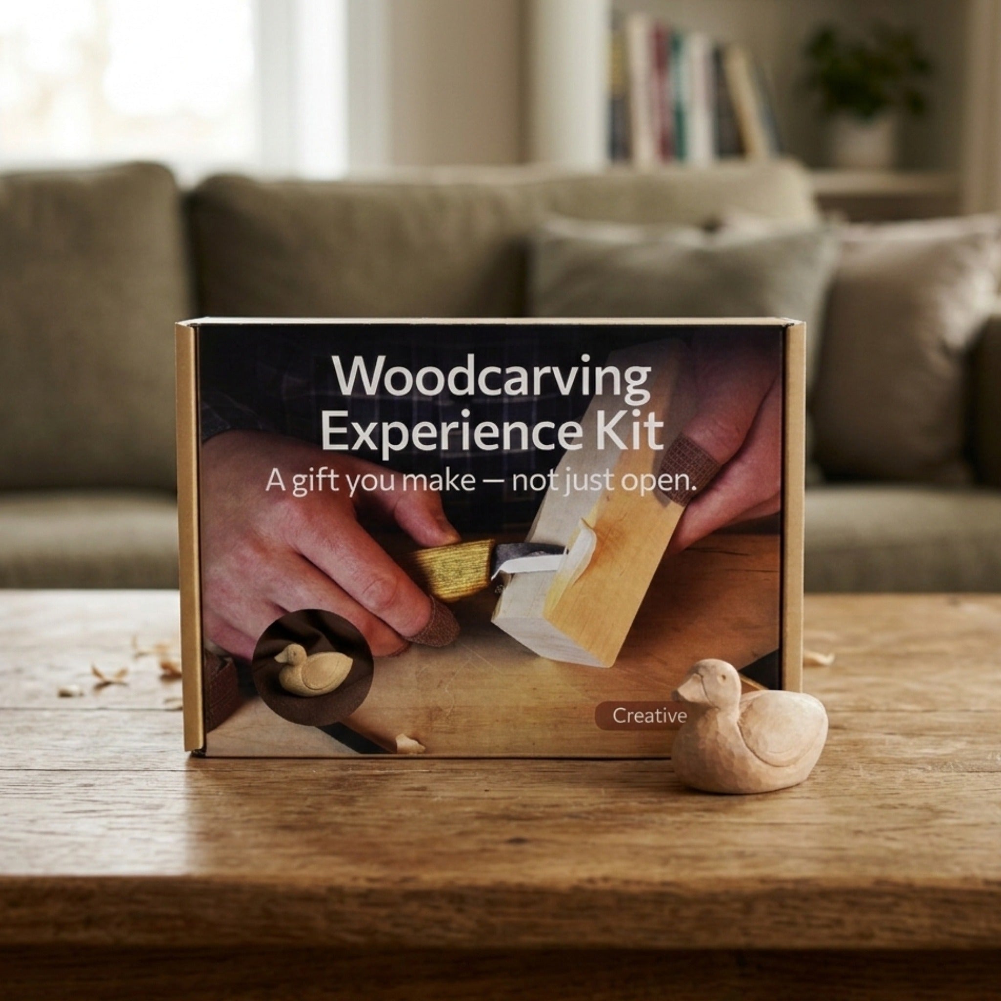 Duck Carving Kit - Complete Starter Whittling Kit for Beginners, Adults, Teens, and Kids by Sharky Forged Steel Tools