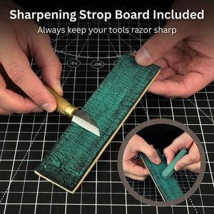 Duck Carving Kit - Complete Starter Whittling Kit for Beginners, Adults, Teens, and Kids detail view by Sharky Forged Steel