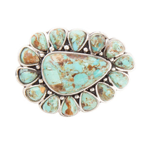 Durango Turquoise Multi-Stone Ring detail view by Barse Jewelry