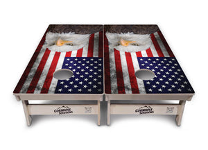 Eagle USA Flag Cornhole Boards - Professional Tournament Series