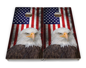 Eagle USA Flag Cornhole Boards - Professional Tournament Series
