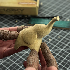 Elephant Carving Kit - Complete Starter Whittling Kit for Beginners, Adults, Teens, and Kids detail view by Sharky Forged