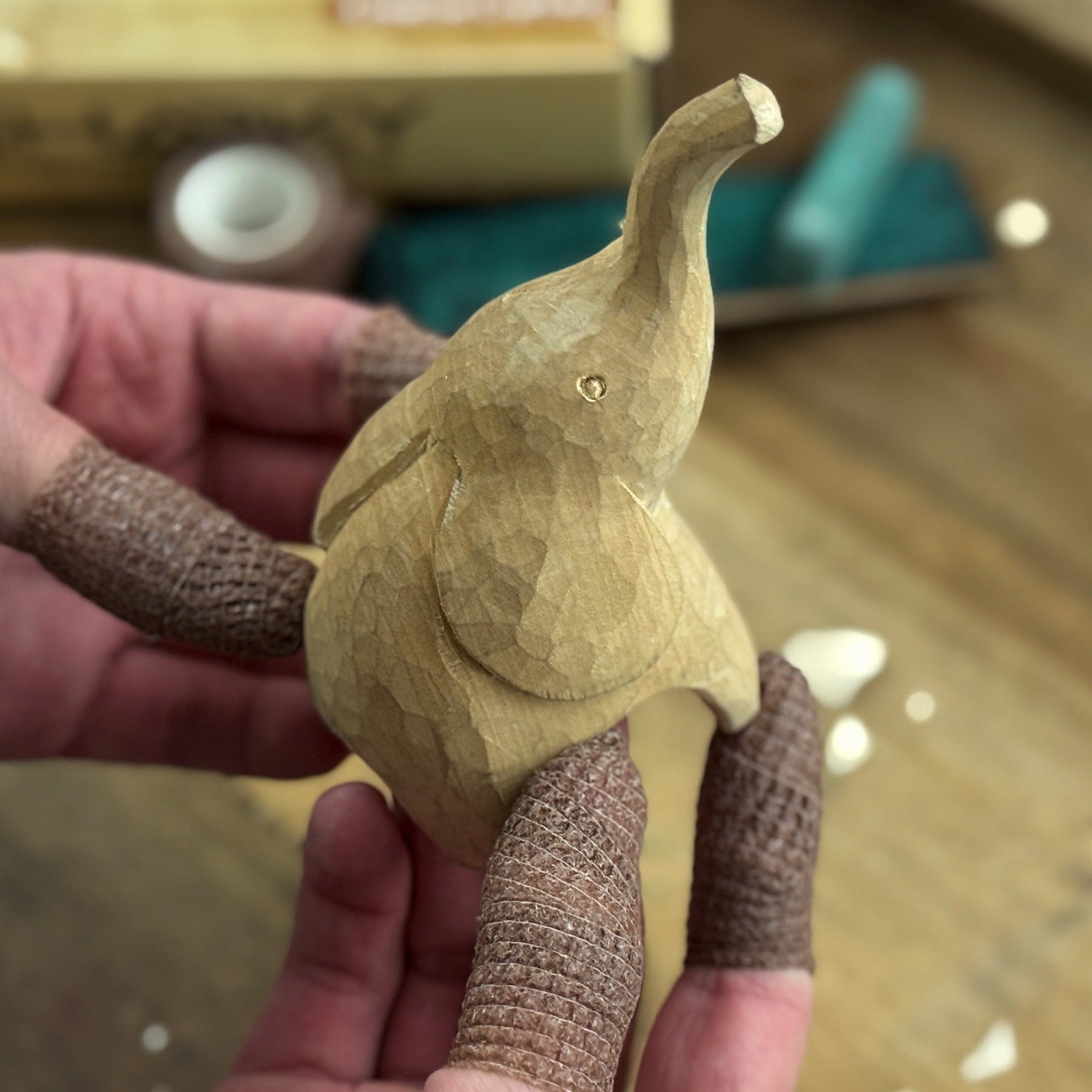 Elephant Carving Kit - Complete Starter Whittling Kit for Beginners, Adults, Teens, and Kids detail view by Sharky Forged