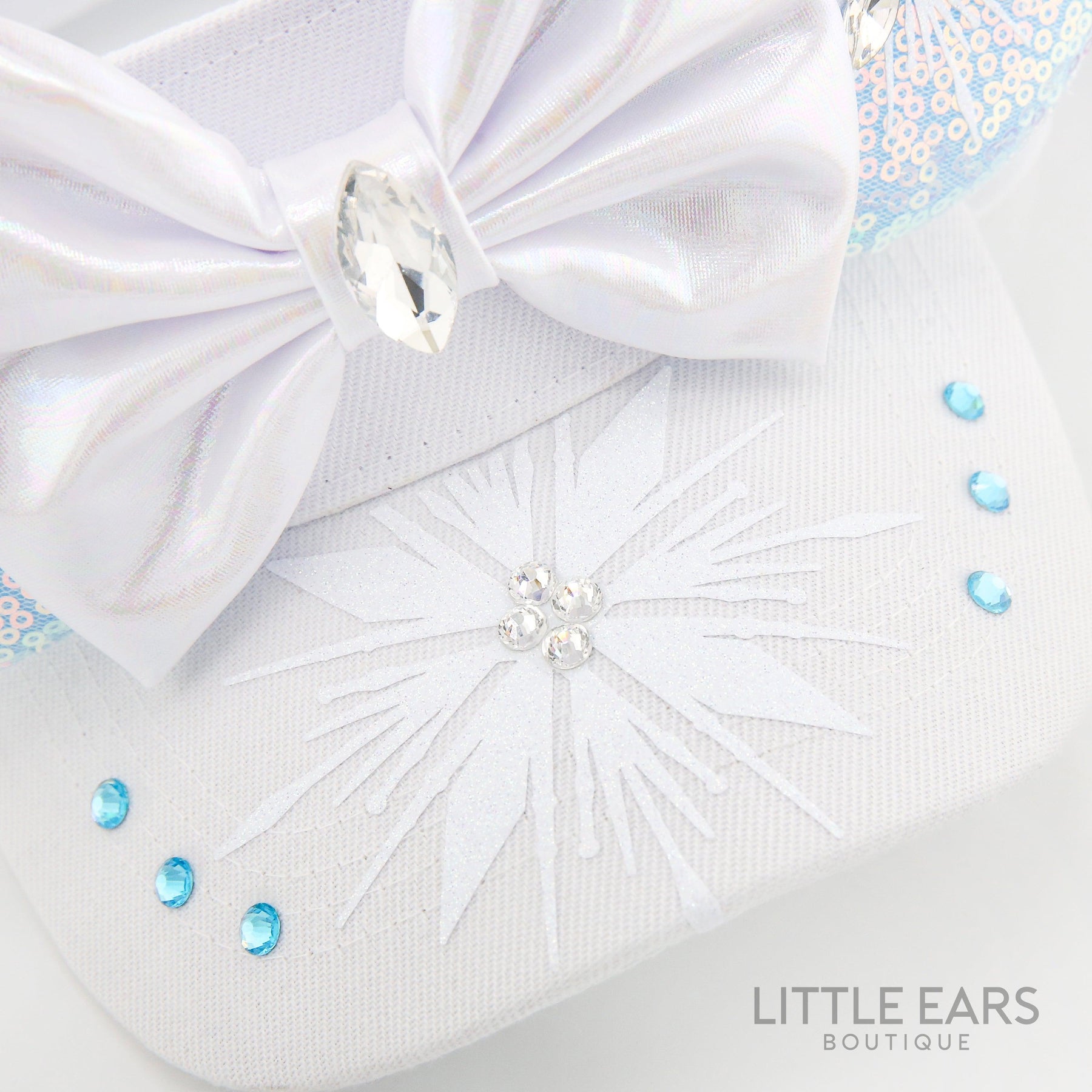 Frozen Visor by Little Ears Boutique, custom hat detail photo 5