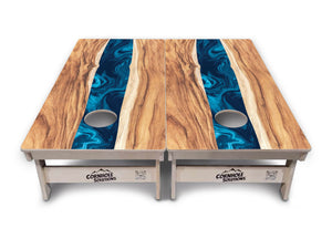 Live Edge River Cornhole Boards - Professional Tournament Series