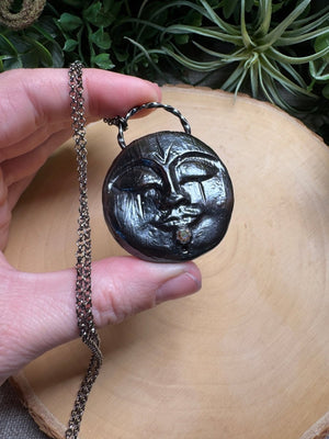 Evelyn- Rhinestone Goddess Necklace by Copper Ashes