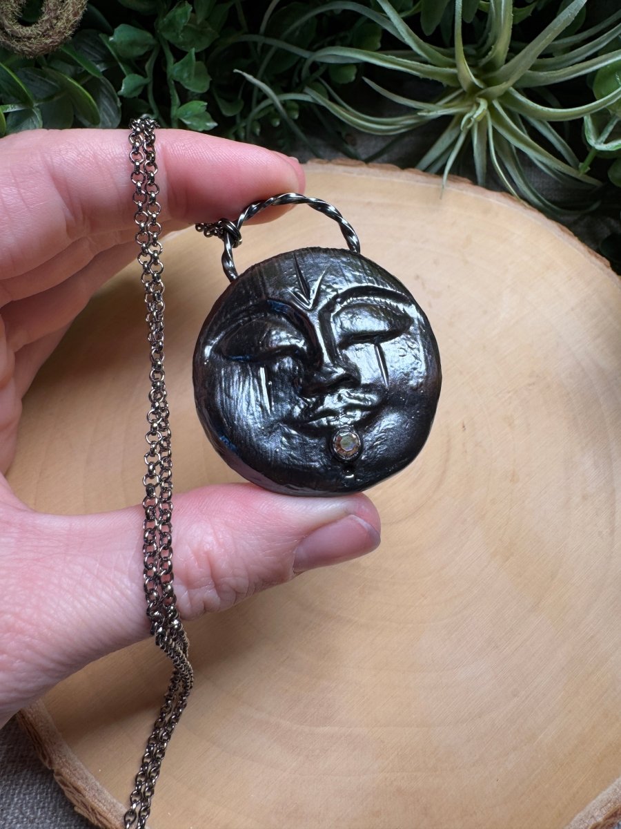 Evelyn- Rhinestone Goddess Necklace by Copper Ashes